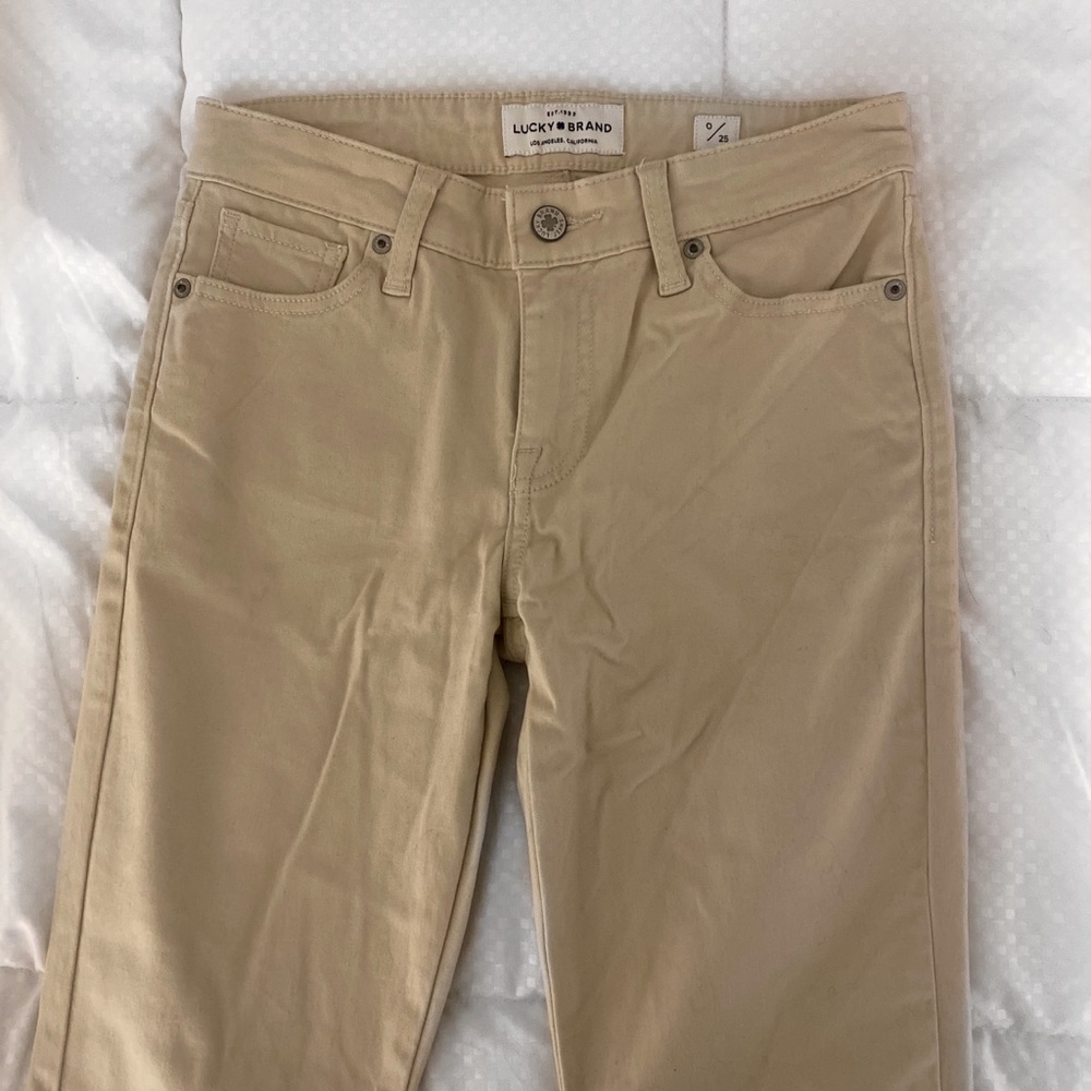 Lucky Brand Light Tan Ava Legging Pants